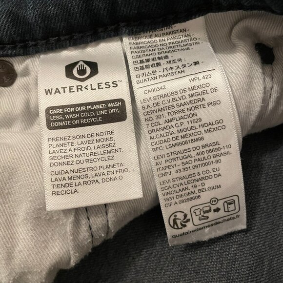 LEVIS 514 Jeans | Mens 30 x 30 BIG E Premium Denim Blue Vintage 70s Stretch - Picture 2 of 16